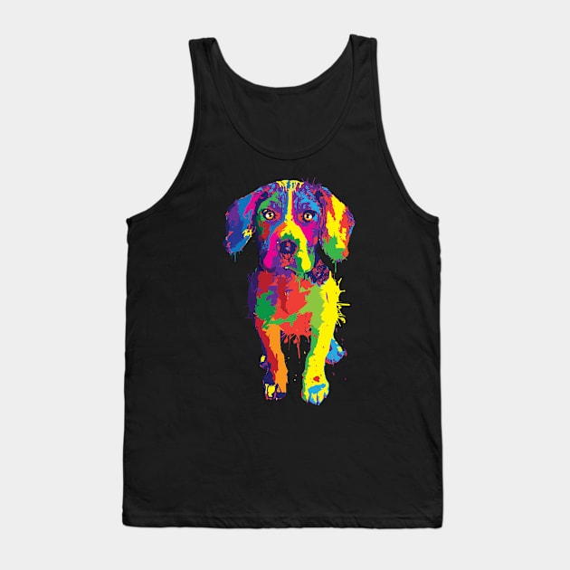 Beagle dog colorful creative artwork- pet dog lover t-shirt gift Tank Top by tmuzaa